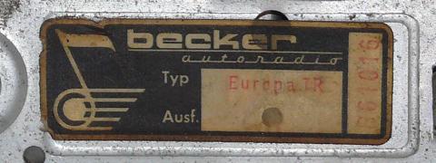 Becker Europa TR